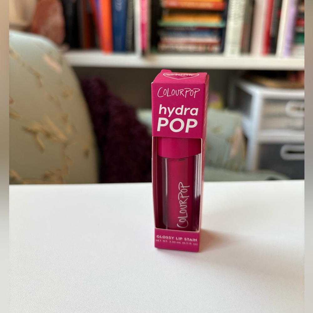 ColourPop HydraPop Hydrating Glossy Lip Stain - A Little Drama, Bright Pink